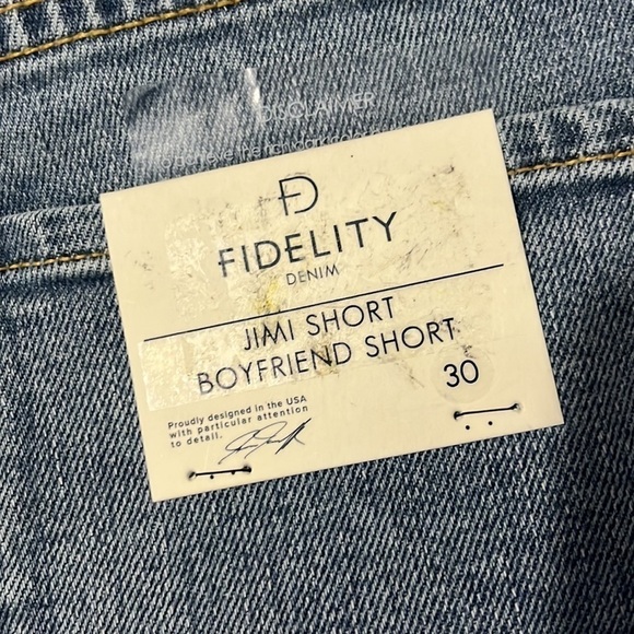 Fidelity Jimi Short Boyfriend Short Size 30 NWT - Picture 5 of 15